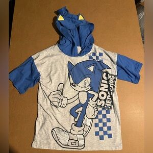 Sonic The Hedgehog Boys Hoodie T Shirt Sizes 8